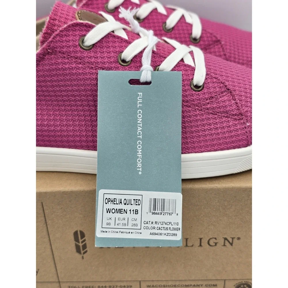 Revtialign Orthotic Quilted Casual Sneakers Ophelia‎ Cactus Pink Flower Sz 11 M